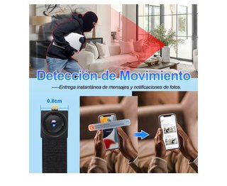 Mini Cámara Espía Botón WiFi 1080P