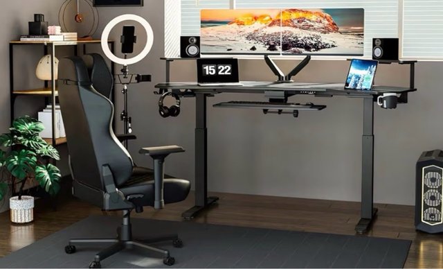 Mesa Gaming LED Eureka 182x76 cm