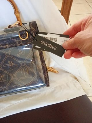 Borsa Giulia Pieralli Trasparente Bamboo