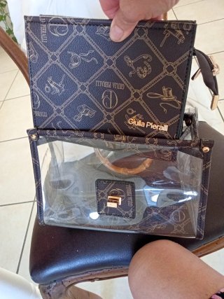 Borsa Giulia Pieralli Trasparente Bamboo