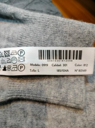 Jersey Massimo Dutti Gris Cachemira