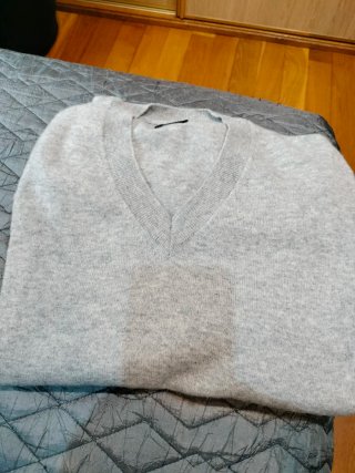 Jersey Massimo Dutti Gris Cachemira