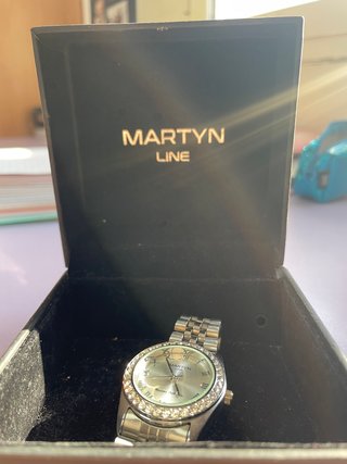 Reloj Martyn Line Mujer Plateado con Diamantes