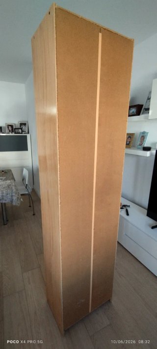 Estantería alta madera 200x50