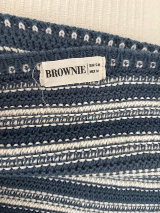 Top Brownie Rayas Azul y Blanco Talla S/M