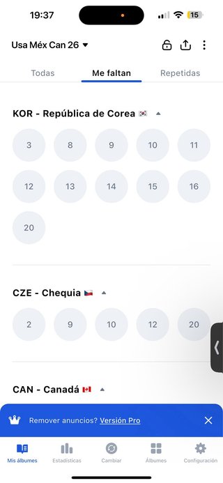 Cromos de fútbol