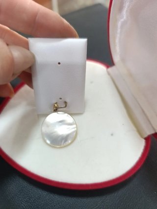 Colgante Oro 18k Mamá Flor Perla