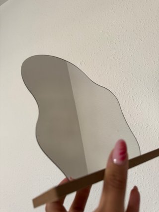 Espejo decorativo de madera y cristal
