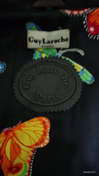 Chaqueta Piel Negra Guy Laroche Talla M