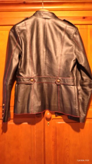 Chaqueta Piel Negra Guy Laroche Talla M