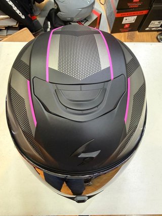 Casco Scorpion EXO Negro Rosa Mate XS