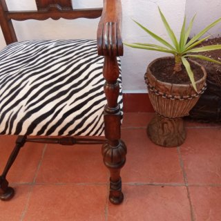 Sillón antiguo estilo inglés restaurado