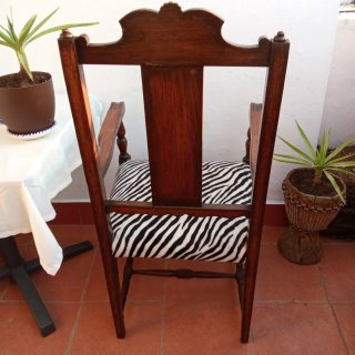 Sillón antiguo estilo inglés restaurado