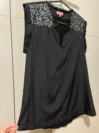 Top negro lentejuelas Trucco