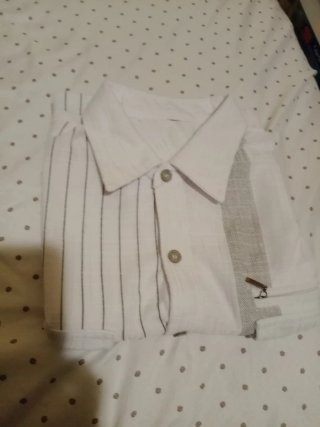 Camisa hombre manga corta rayas. En buen estado