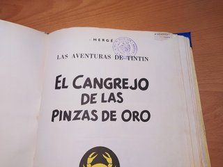 EL CANGREJO DE LAS PINZAS DE ORO, EDICION 1971
