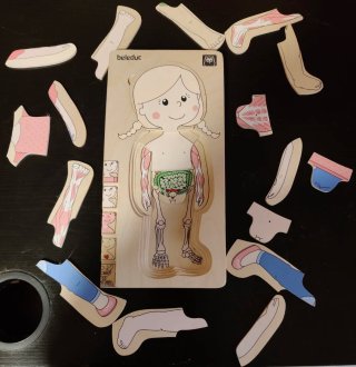 Puzzle infantil cuerpo humano Beledu