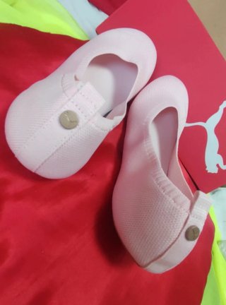 Bailarinas manoletinas Puma rosas 38. 5 ,Softfoam+
