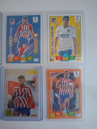 Cromos Adrenalyn XLy Megacracks Atlético de Madrid
