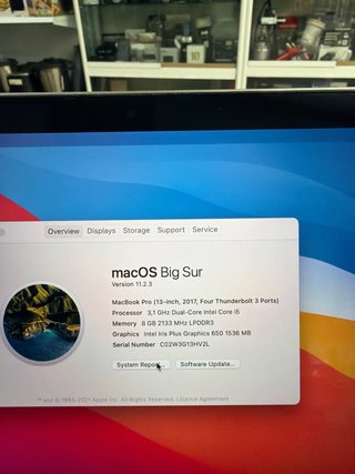 MacBook Pro 13” 2017 i5 256GB Gris Espacial