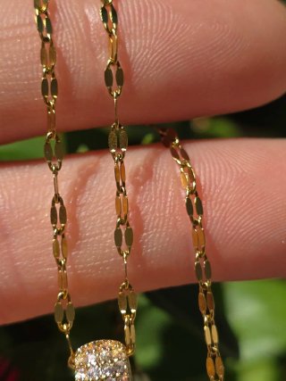 Collana cuore con cristalli placcata oro