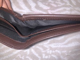 Cartera Real Madrid Grabada Marrón