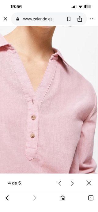 Camisa Springfield Rosa Manga Larga Talla XXL
