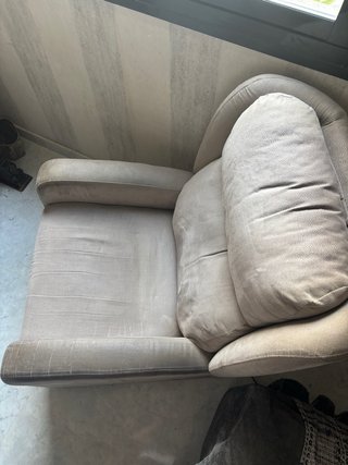 Sillón eléctrico reclinable beige