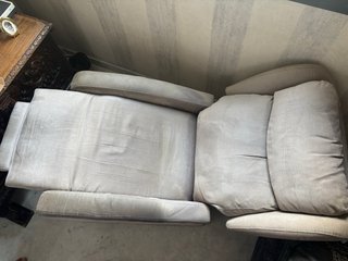 Sillón eléctrico reclinable beige