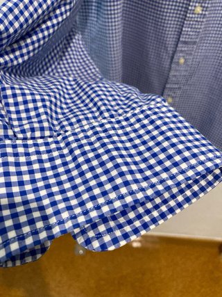 Camisa Polo Ralph Lauren cuadros azul y blanco
