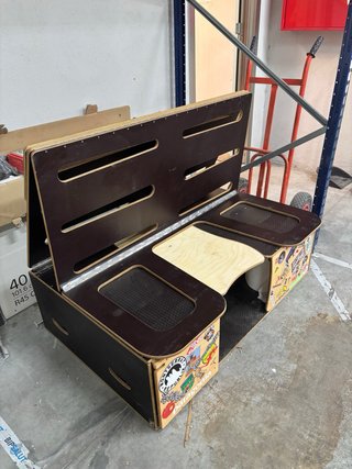 Mueble Camper - Cama + cocina + comedor interior
