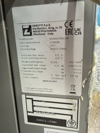 Motor Zanotti para cámara frigorífica