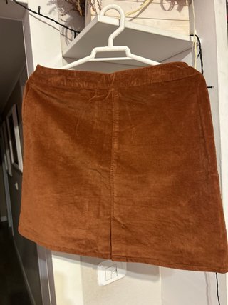 Falda ante-terciopelo marrón