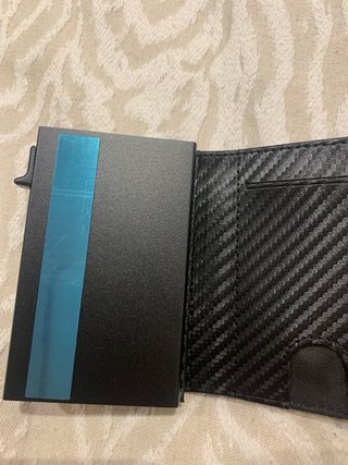 Cartera Carbono Tarjetero Automático Nueva
