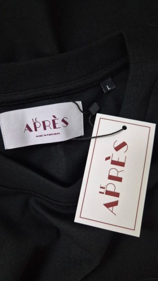 T-shirt preta Le Aprés Homem Tamanho L