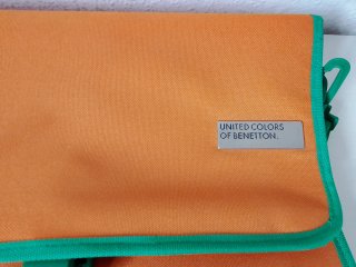 Mochila Benetton Naranja y Verde