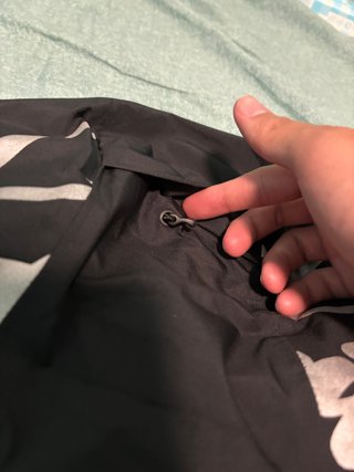 Chaqueta Cortavientos Corteiz Reflectante Negra