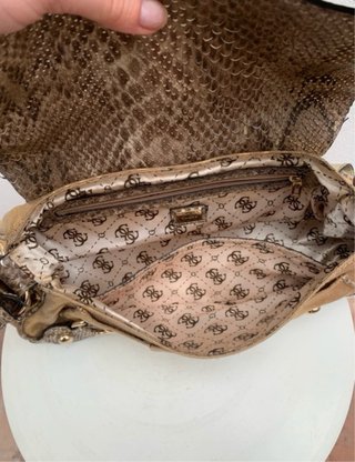 Bolso Guess Dorado Vintage Y2k Print
