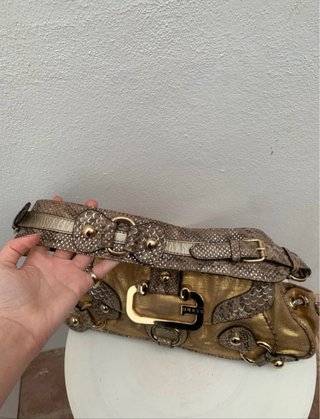 Bolso Guess Dorado Vintage Y2k Print