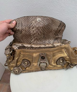 Bolso Guess Dorado Vintage Y2k Print