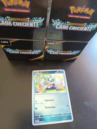 Carta Pokémon Froakie 020/086 CRI Caos Creciente