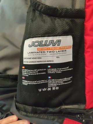 Chaqueta de nieve/ski Joluvi hombre roja y negra S