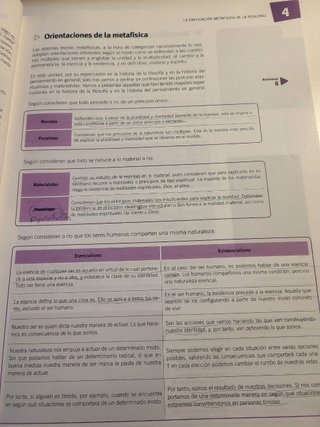Filosofía 1, primer curso de bachillerato