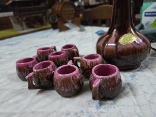 Set di liquori in ceramica di Vallauris