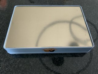 Caja latón azul celeste Fiorucci con ángeles