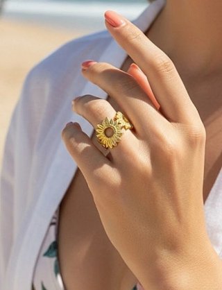 Anillo acero ajustable