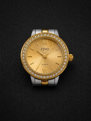 Reloj QUARTZ Mujer Oro y Plata