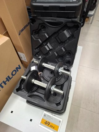 Kit de mancuernas 20kg con maletín