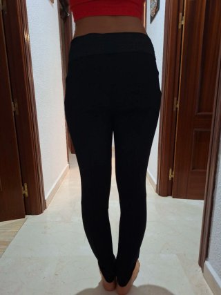 Pantalón negro Zara Talla M mujer
