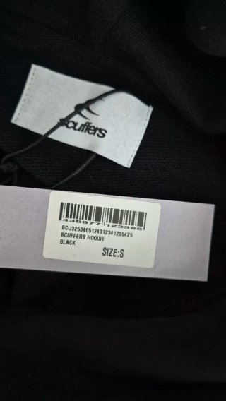 Hoodie Scuffers preto S homem